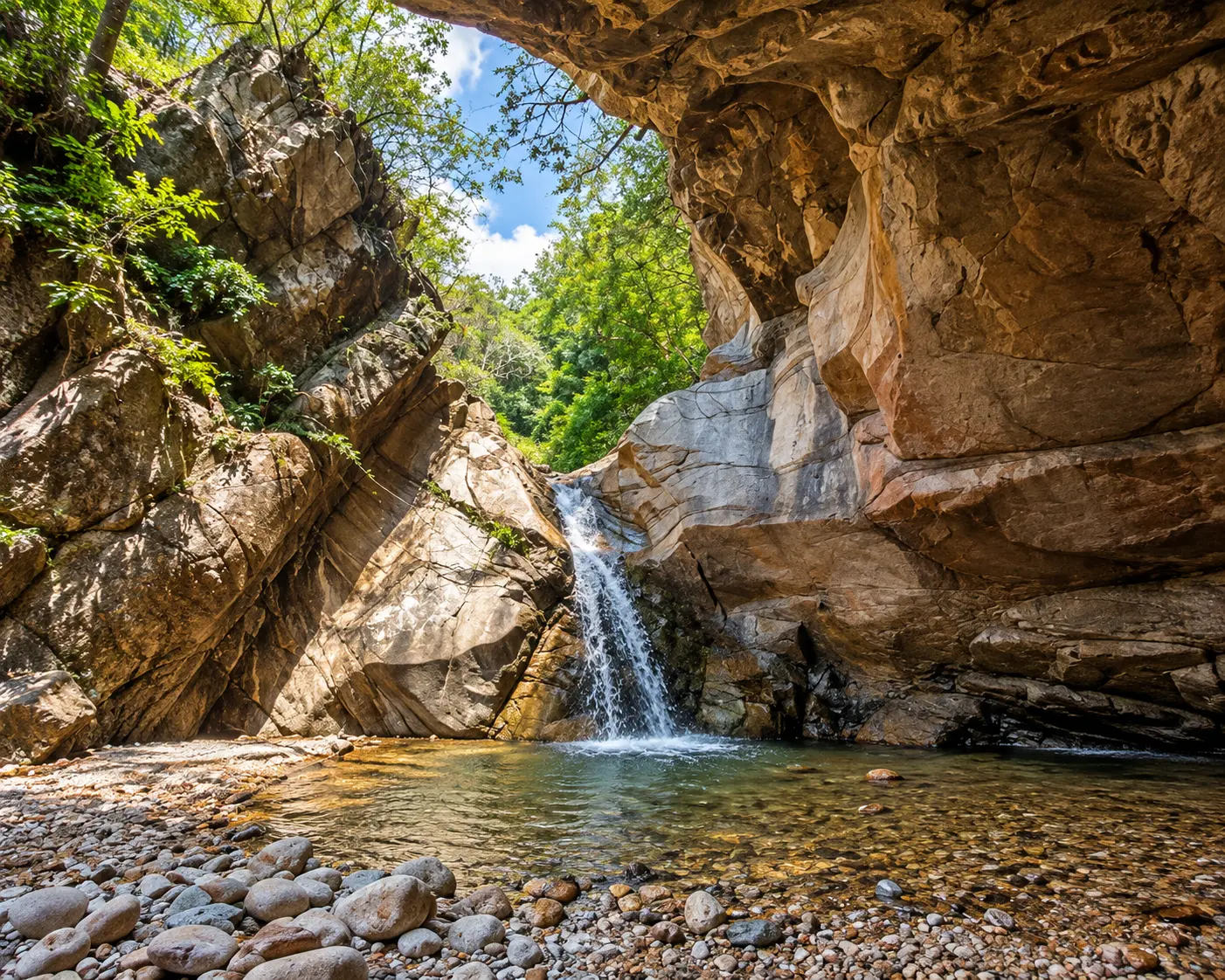 Canyoning and rappelling in Nogalito, near Puerto Vallarta